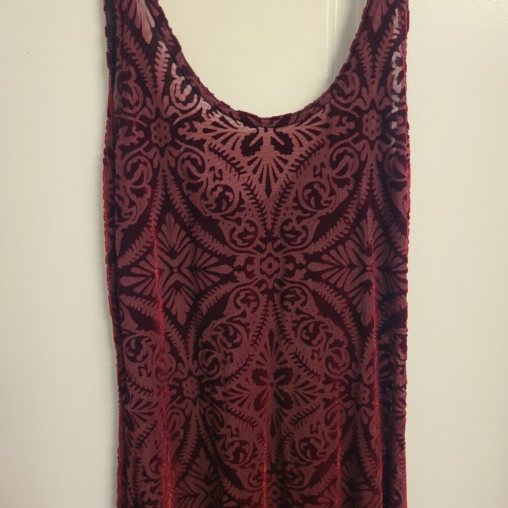 Blackmilk Burgundy Velvet Maxi Dress - Picture 3 of 4